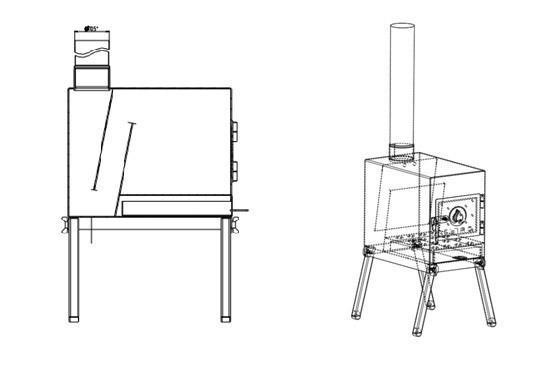 Печь дровяная Сибтермо большая в Омске