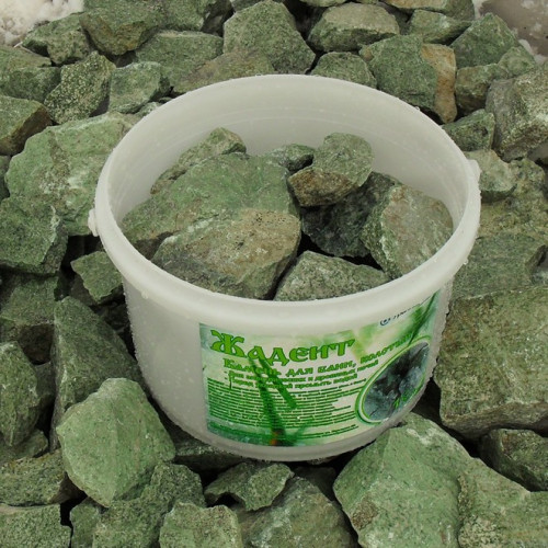 Камни для бани Жадеит колотый 15кг в Омске