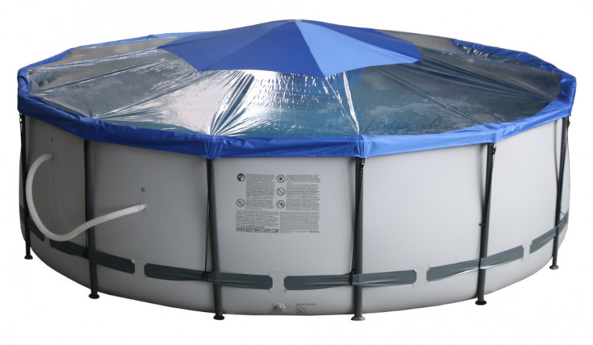 Тент для бассейна Intex/Bestway с надувной подушкой "Фиеста" в Омске