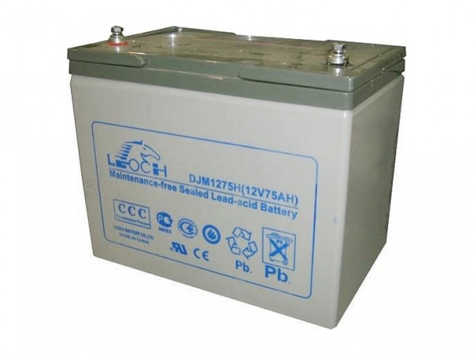 Аккумулятор Leoch DJM1275H (12 В, 75 Ач) в Омске