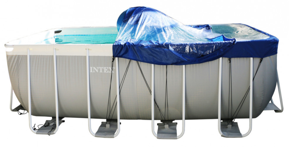 Тент для прямоугольного бассейна Intex/Bestway с надувной подушкой "Фиеста" в Омске