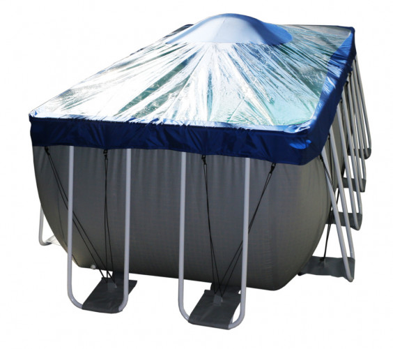 Тент для прямоугольного бассейна Intex/Bestway с надувной подушкой "Фиеста" в Омске