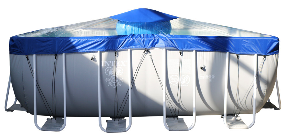 Тент для прямоугольного бассейна Intex/Bestway с надувной подушкой "Фиеста" в Омске