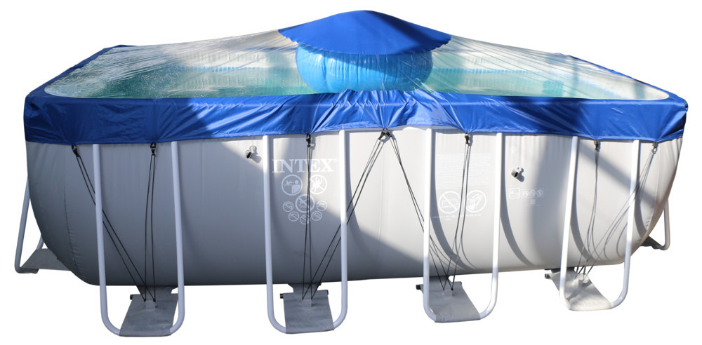 Тент для прямоугольного бассейна Intex/Bestway с надувной подушкой "Фиеста" в Омске