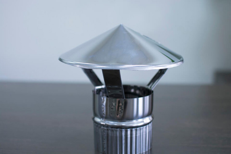 Зонт-дымник на трубу d-80 мм.(нерж) в Омске