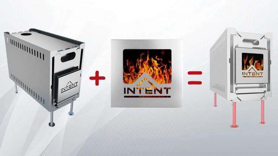 Стеклянная дверца для печи Intent в Омске