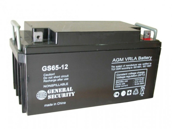 Аккумулятор General Security GS 65-12 (12 В, 65 Ач) в Омске