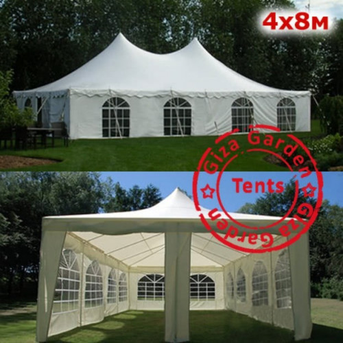 Шатер Пагода Giza Garden 4 х 8 м белый в Омске