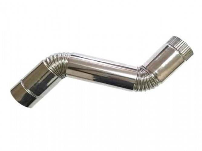 Сегмент трубы S-образный d-80 мм.(нерж.)Инвент в Омске