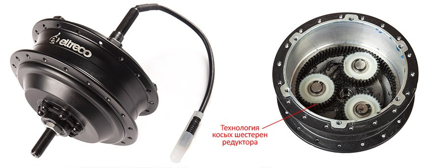 Мотор-колесо Eltreco 36V 500W LCD 27,5" АКБ  36V 10А/ч 1 в Омске