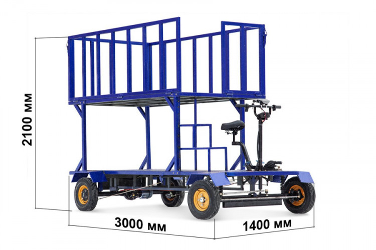 Грузовая электрическая тележка RuTrike ПАЛИСАД ЯРУС в Омске