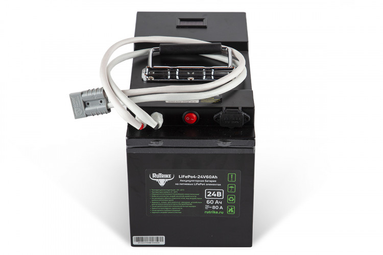 Тяговый железо-фосфатный аккумулятор RuTrike LiFePO4 60V48Ah (60А) в Омске