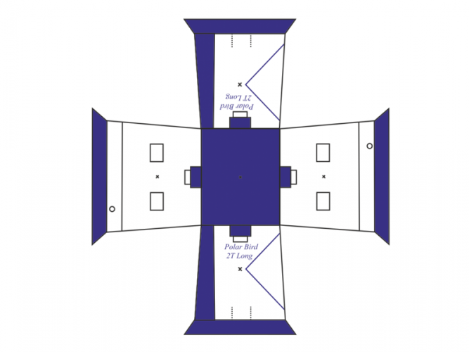 Зимняя палатка Polar Bird 2T Long компакт в Омске