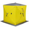Палатка для рыбалки Helios Куб 1,5х1,5 желто/серый в Омске