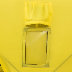 Палатка для рыбалки Helios Куб 1,5х1,5 желто/серый