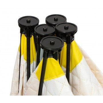 Палатка для рыбалки Helios утепл.Куб 1,5х1,5 желтый/серый в Омске