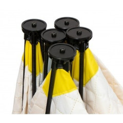 Палатка для рыбалки Helios утепл.Куб 1,5х1,5 желтый/серый