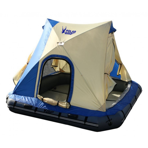 Надувной плот-палатка Polar bird Raft 260+слани стеклокомпозит в Омске