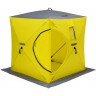 Палатка для рыбалки Helios Куб 1,8х1,8 желтый/серый в Омске