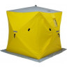 Палатка для рыбалки Helios утепл. Куб 1,8х1,8 желтый/серый в Омске