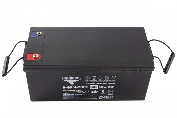 Тяговый гелевый аккумулятор RuTrike 6-GFM-200 (12V200A/H C20) в Омске