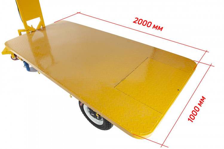 Грузовая электрическая тележка RuTrike Плита 2000 в Омске