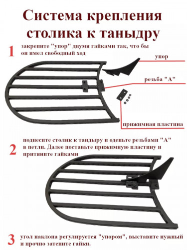 Боковой столик для тандыра в Омске