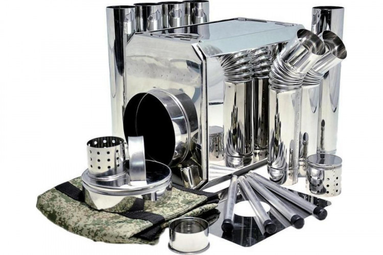 Печь пошехонка Турист 30 л с 3D экранами сталь 0,6мм в Омске