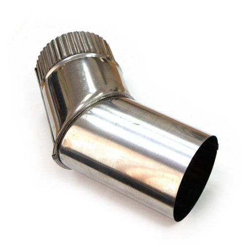 Колено дымохода d90, угол 45° в Омске