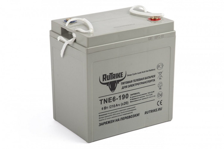 Тяговый гелевый аккумулятор RuTrike TNE6-190 (6V210A/H C3) в Омске