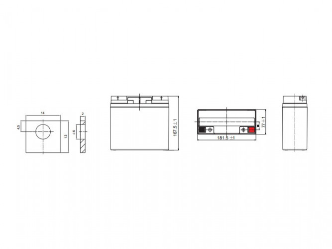 Аккумулятор Leoch DJW 12-18 (12 В, 18 Ач) в Омске