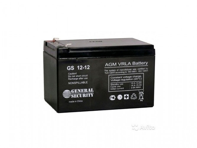 Аккумулятор General Security GS 12-12 L (12 В, 12 Ач) в Омске