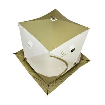 Палатка зимняя куб СЛЕДОПЫТ Premium 2.1x2.1 в Омске