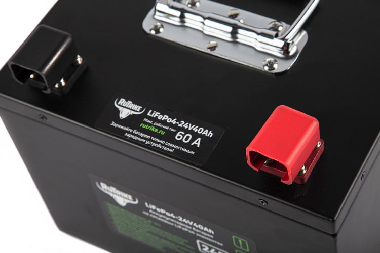 Тяговый железо-фосфатный аккумулятор RuTrike LiFePO4 24V40Ah (60A) в Омске