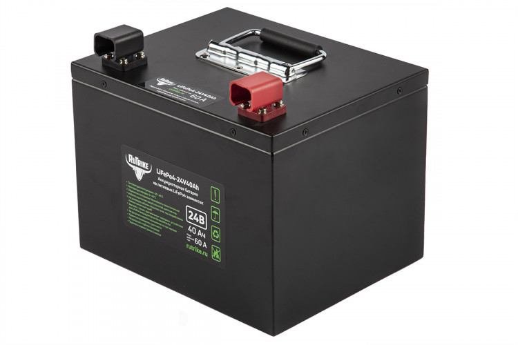 Тяговый железо-фосфатный аккумулятор RuTrike LiFePO4 24V40Ah (60A) в Омске