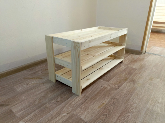 Полка для обуви деревянная в Омске