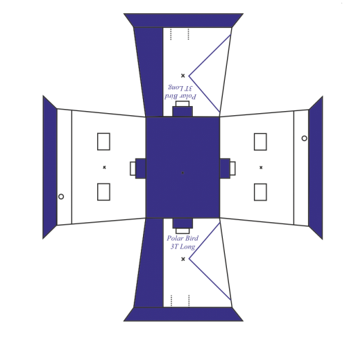 Зимняя палатка Polar Bird 3T Long компакт в Омске