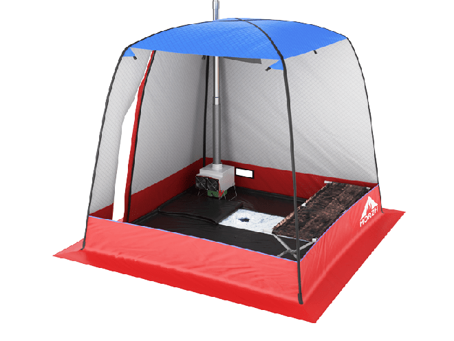 Мобильная баня-палатка МОРЖ (Черный) в Омске