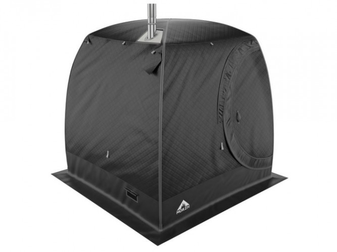 Мобильная баня-палатка МОРЖ LUX черный в Омске